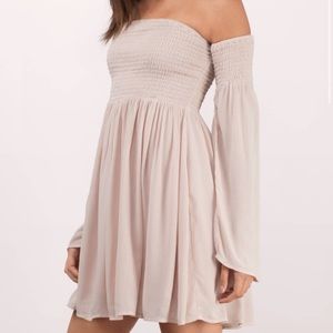 Tobi Off The Shoulder Strapless Dress